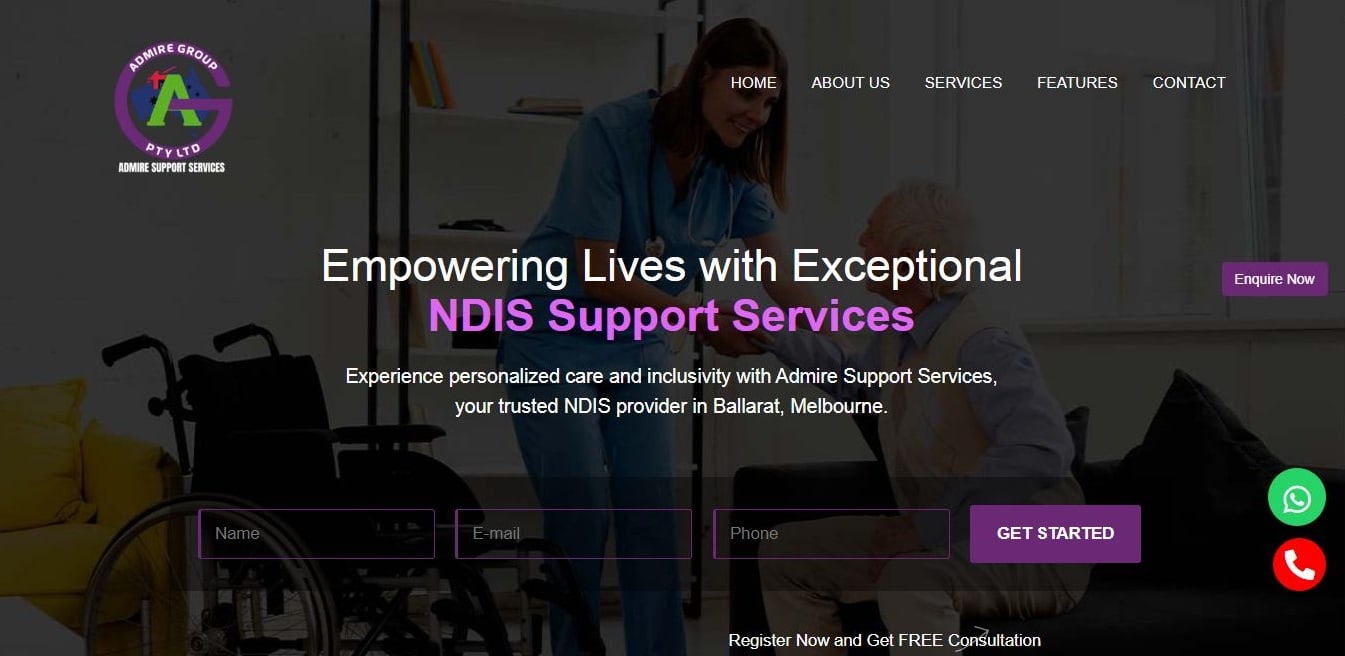 admire support services