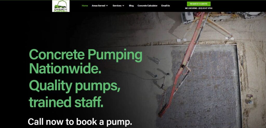 concrete pumping providers melbourne