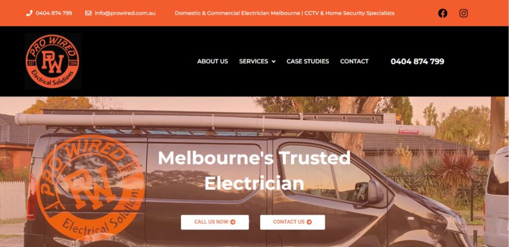 pro wired electrical solutions home camera security system installers melbourne