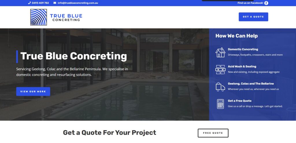 true blue concreting pumping concrete providers melbourne