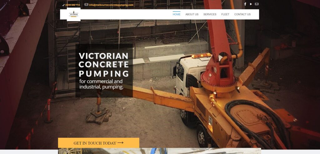victorian concrete pumping providers melbourne